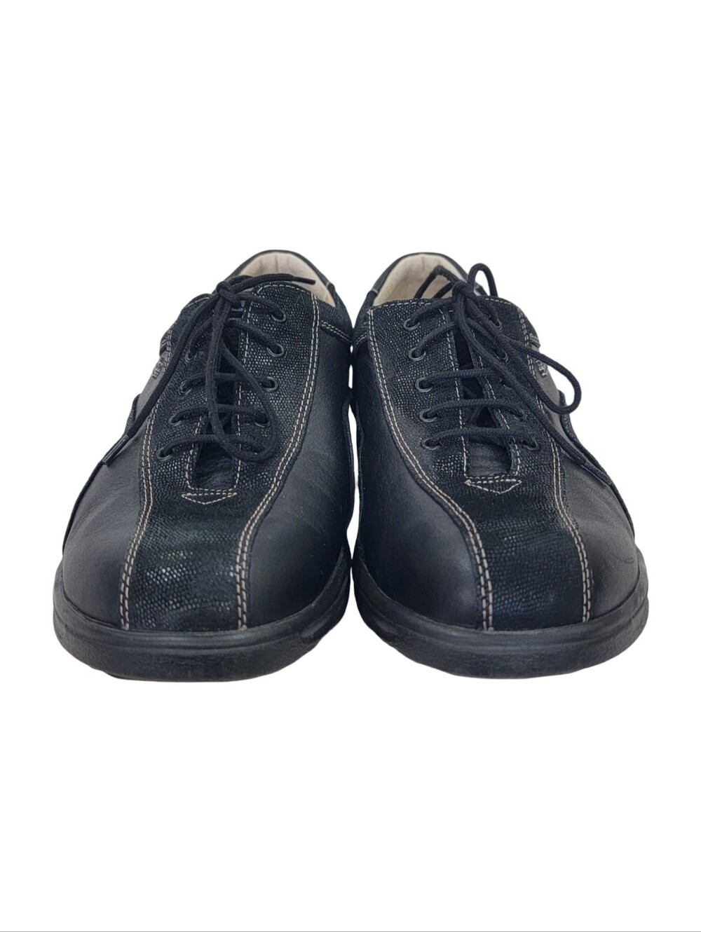 Finn Comfort Ariano Womens Leather Oxfords Black UK 6 US 8.5 NO INSOLES - Picture 5 of 17
